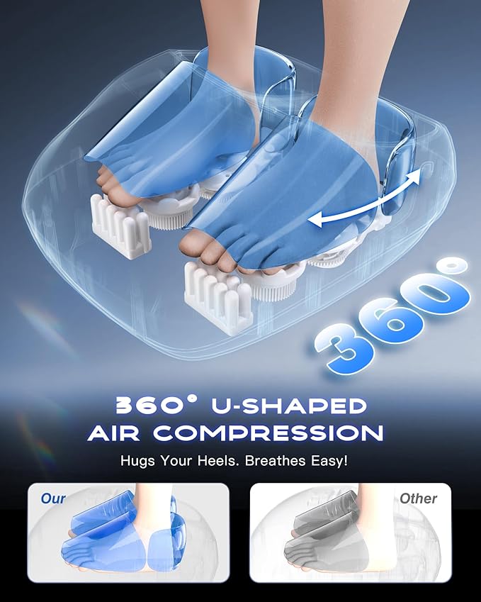 KINGJOY Foot Massager with Heat - Professional Shiatsu Deep Kneading for Neuropathy & Plantar Fasciitis Relief | 2026 Upgraded Model | Gifts for mom