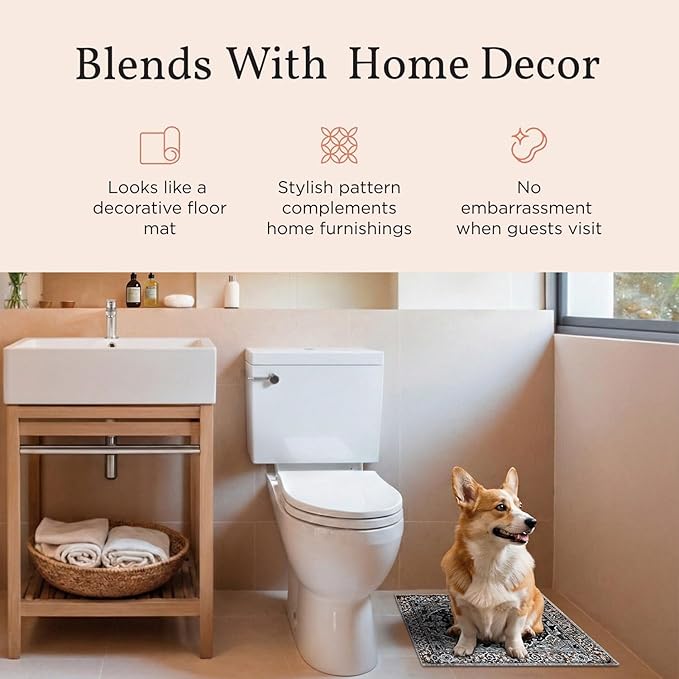 Lovewag Pets Washable Dog Pee Pads, 16" x 24", Waterproof, Non-Slip, Super Absorbent, Reusable Machine-Washable, 2-Pack (Rustic Terracotta)