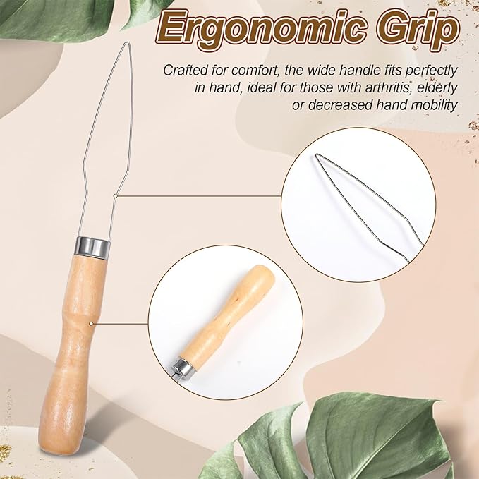3pcs Button Hook and Zipper Pull Helper, One Hand Button Assist Device Dressing Aid Tool Button Helper Tool for Elderly Seniors Disabled Men and Women Arthritis & Limited Dexterity