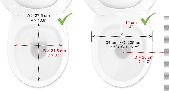 PEPE Mobility Raised Toilet Seat with Handles and Lid for Elderly 4" High, Fits Round and Elongated up to 15" Wide, Commode Seat with Sturdy Brackets, Medical Aid