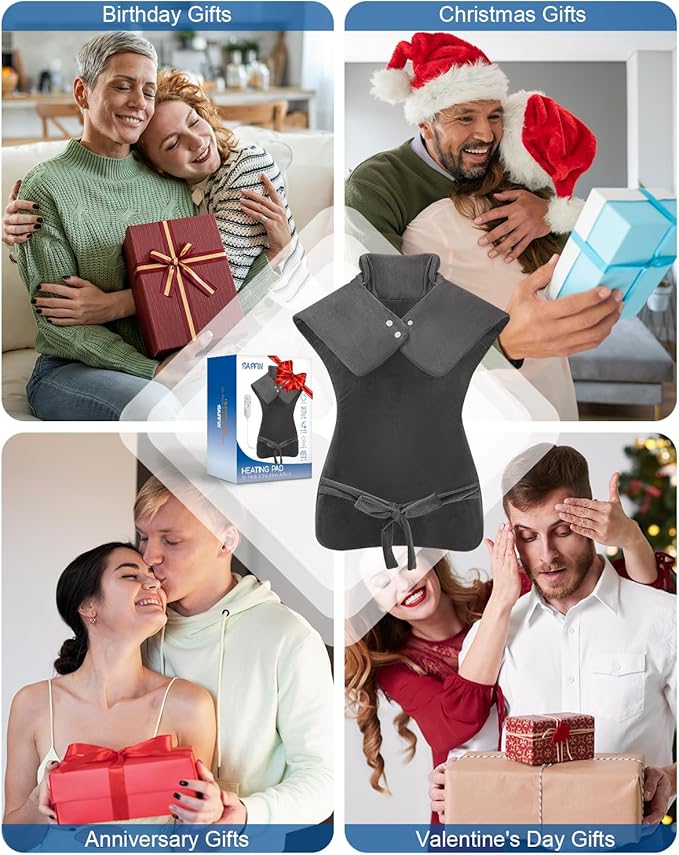 Mothers Day Gifts, Heating Pad for Neck Shoulders Back, Large 24''*37'' Heat Pad for Full Body, Electric Heated Pad for Seniors Elderly, Anniversary & Birthday Gifts for Women Men Mom Dad Wife Husband