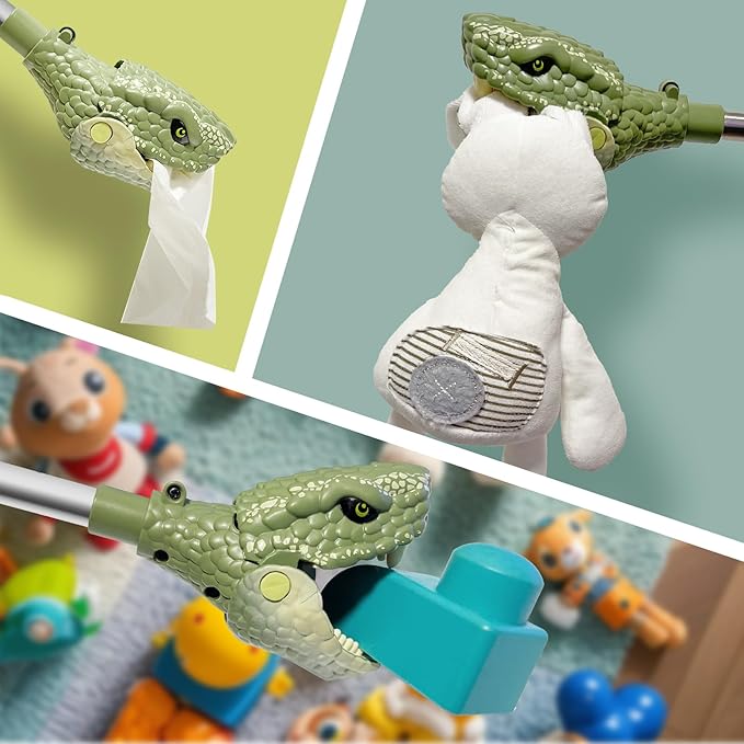 DINOBROS Snake Chomper Animal Pincher Toy Cobra Grabber Claw Snapper Monster Reacher Robot Hand Toys for Kids 3 Years Old and up
