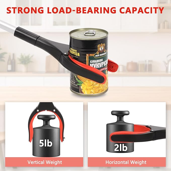 2 Pack Grabber Reacher Tool, 36" Extra Long Heavy Duty Folding Pickup Tool with Magnets & Rotating Jaw - Pickup Tool for Seniors, Mobility Aid, Trash Picker (Orange)