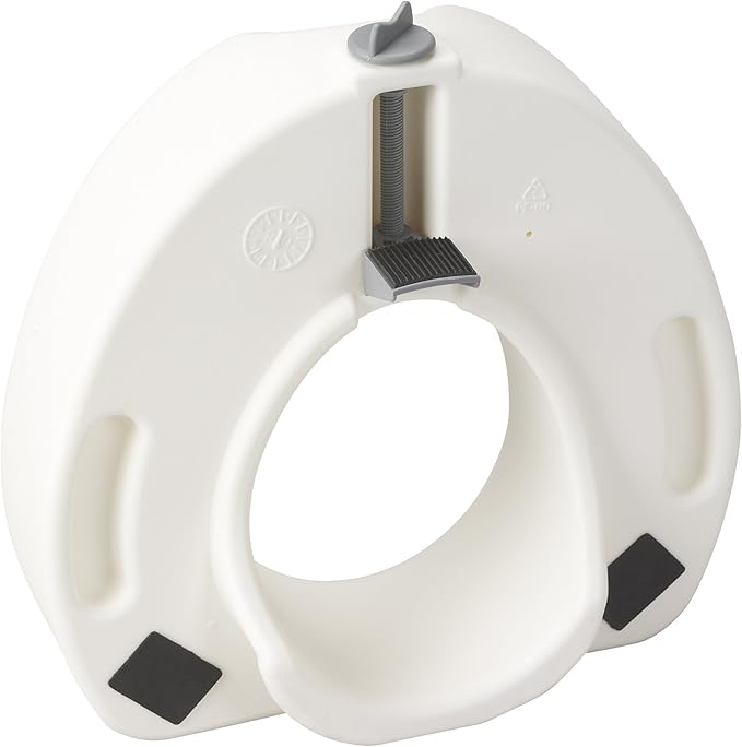 Drive Medical 12014 Premium Raised Toilet Seat with Lock, Elongated Seat, White