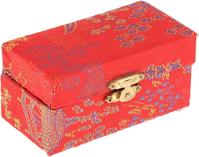 2 Pieces Hand Massage Balls, Chinese Exercise Handballs with Storage Box, Compact Relaxation, Chinese Baoding Balls, for Kids Seniors, Gossip Red
