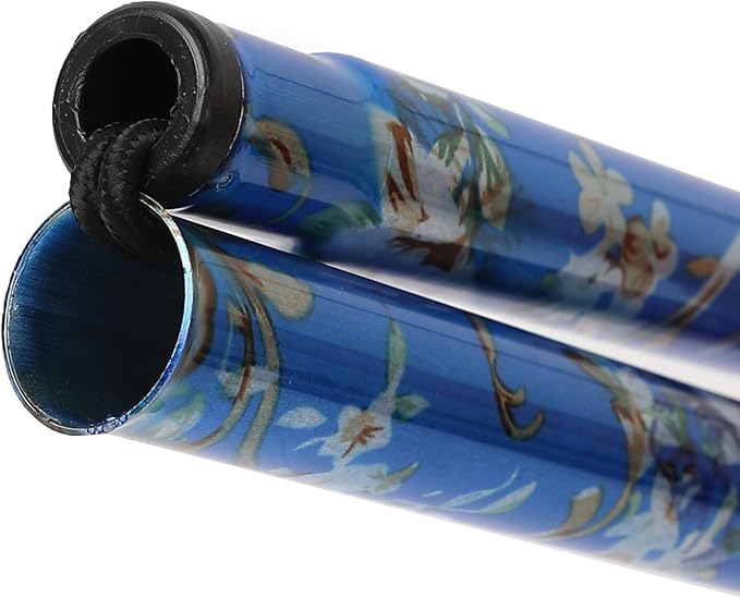 Folding Lightweight Walking Stick - Adjustable Aluminum Metal Collapsible Travel Cane with Non-Slip Rubber Base