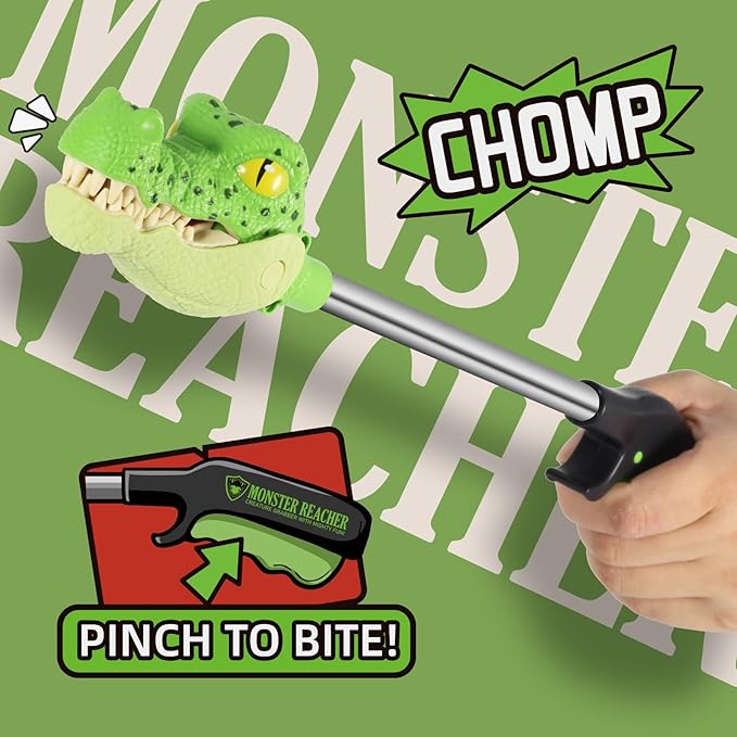 DINOBROS Alligator Pincher Toys for Age 3 Animal Grabber Toy Claw Crocodile Snapper Chomper Robot Hand Monster Reacher