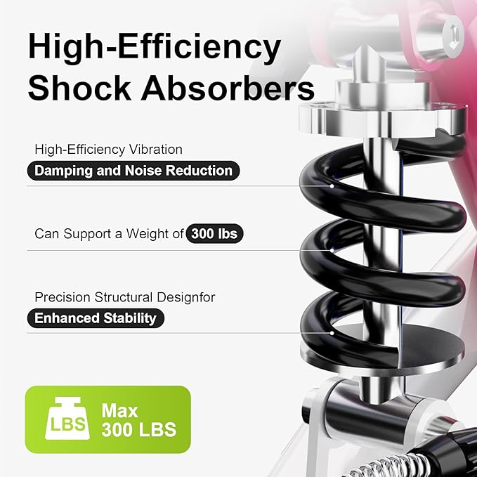 BlessReach Economy Steerable Knee Walker - Compact Crutch Alternative for Foot Injuries with Dual Braking System (Pink)