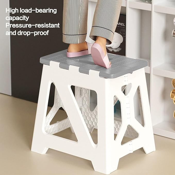 Foldables Shower Chair Seats for Inside Shower Stool Bench Folding Foldables Stools Adults Elderly and Disabled Seats Tub Benches Bathroom (Grey Seat Size Foldable ShowerChair 15.7x8.3x12.5)