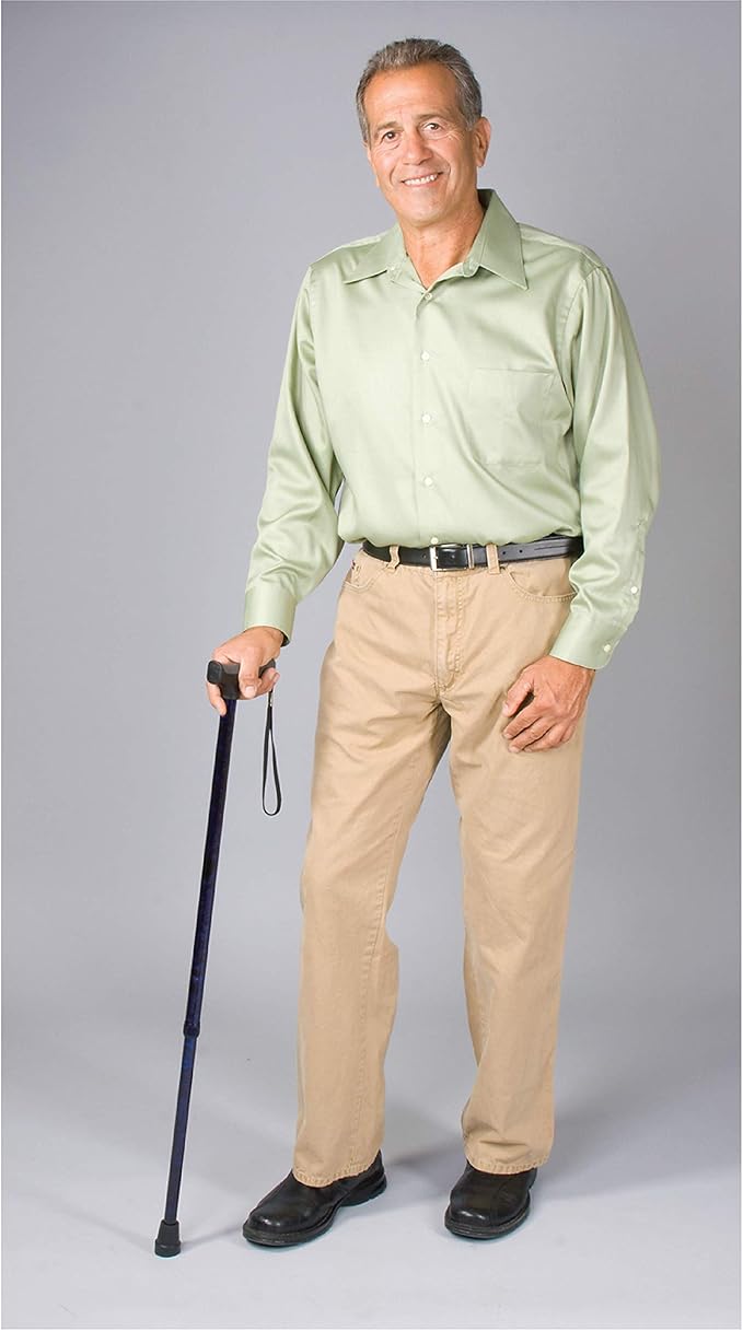 Carex Soft Grip Walking Cane - Height Adjustable Cane With Wrist Strap - Latex Free Soft Cushion Handle, Pink