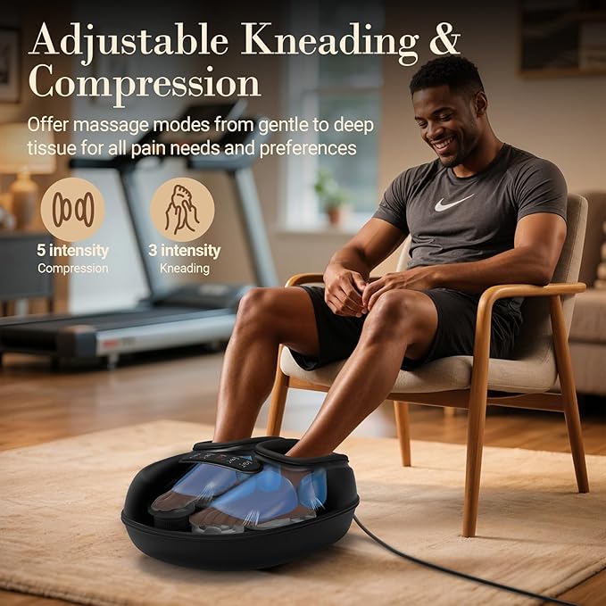 CuPiLo Foot Massager with Heat for Neuropathy - [2026 Upgraded], Mothers Day Gifts for Mom, Shiatsu Feet Massager FSA Eligible HSA Store Eligible, Fatigue Relief and Plantar Fasciitis (with Remote)