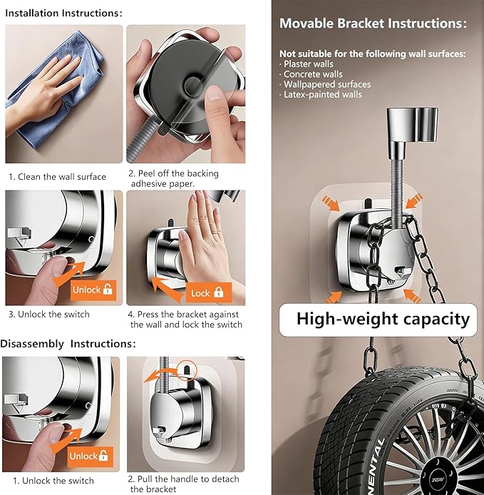 Filtered Shower Head with Handheld - High Pressure 6 Spray Modes Showerhead with Filters, Shower Head With Movable Bracket & 75" Anti-Burst Hose | 12 Replaceable Water Softener Filters for Hard Water