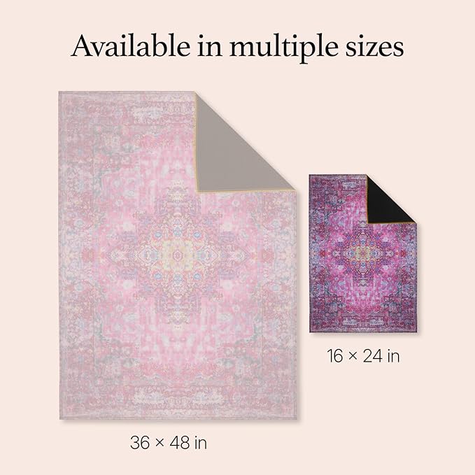 Lovewag Pets Washable Dog Pee Pads, 16" x 24", Waterproof, Non-Slip, Super Absorbent, Reusable Machine-Washable, 2-Pack (Mystic Fuchsia)