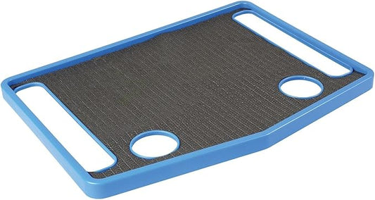 Support Plus Walker Tray Table - Mobility Table Tray for Walker, Non Slip Walker Tray Mat, Walker Accessories Mat, Cup Holder for Walker (21"x16") - Royal Blue