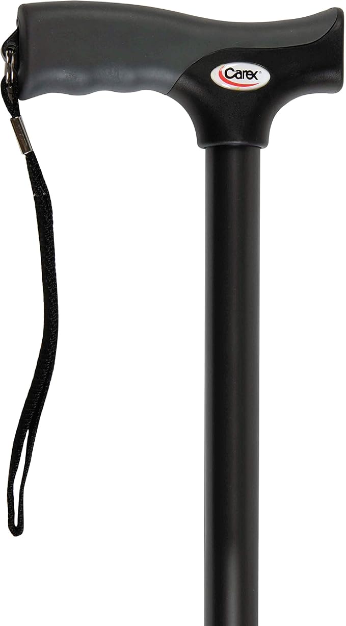 Carex Health Brands FGA52000 Black Soft Grip Derby Cane
