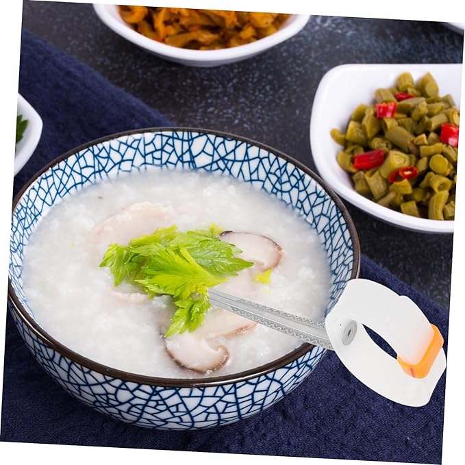 Adaptive Spoon for Seniors Design Non-slip Handle for Easy Grip for Elderly and Disabled Use Safe and Durable Eating Utensil