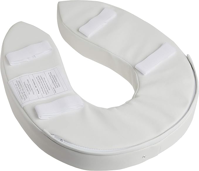 Essential Medical Supply Padded Toilet Riser, Plastic, 2" (Pack of 2)