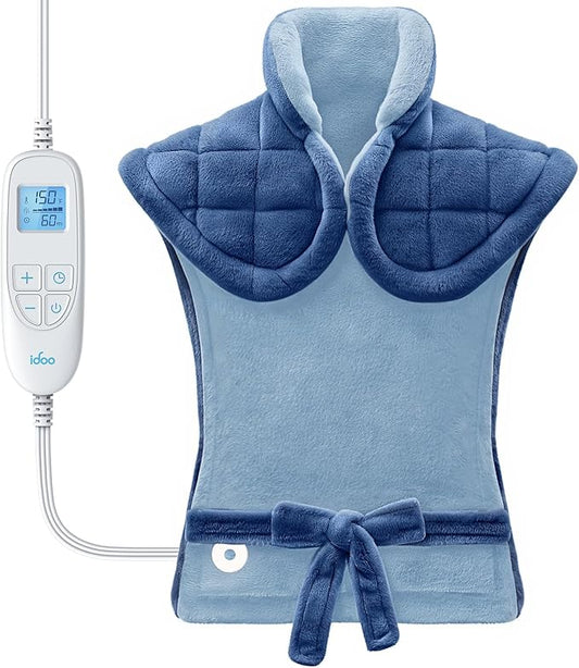 iDOO Heating Pad for Back Pain Relief, Mothers Day Gifts for Mom Women Mom Elderly, FSA Eligible Items Only List, Weighted Heating Pad for Neck & Shoulders, ETL Electric Heat Pad, 24"x33"