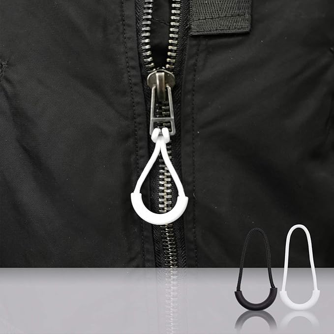 Daily Treasures Button Hook and Zipper Pull, Button Hook Dressing Aid with 8Pcs Zipper Pulls, Button Assist Device with Non-Slip Ribbed Handle for Seniors, Arthritis Sufferers-Shirt, Dress, Collar