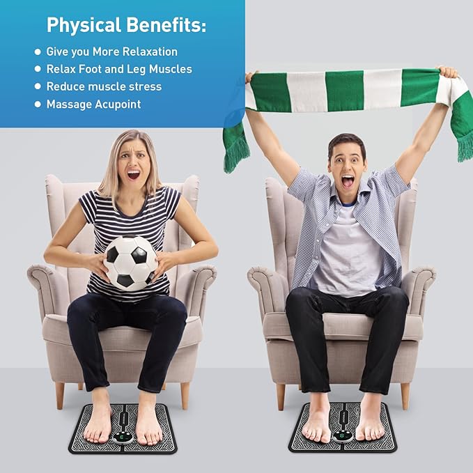 Phixnozar TENS & PMS,Transcutaneous Electronic Nerve Stimulator, EMS Foot Massage for Muscle Relaxation, LCD Display Screen