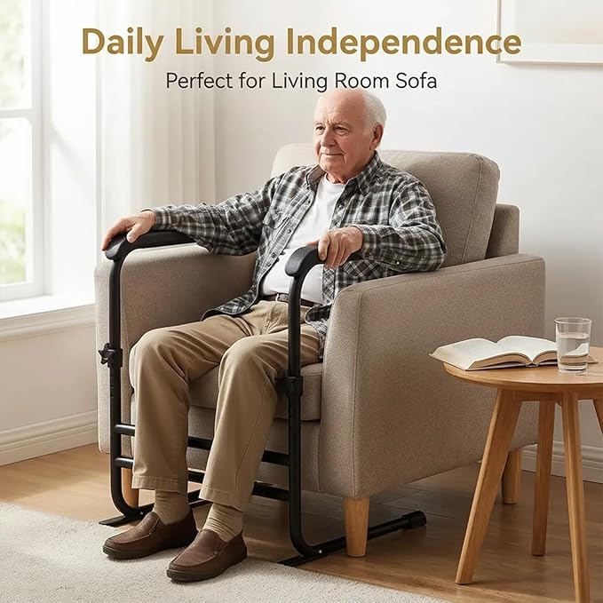Couch Stand Assist with Soft Wide Handrails, Width & Height Adjustable Sofa Chair Lift Assist for Elderly Seniors Disabled Patients, Sturdy Sit to Stand Support Aid,400 LBS Weight Capacity