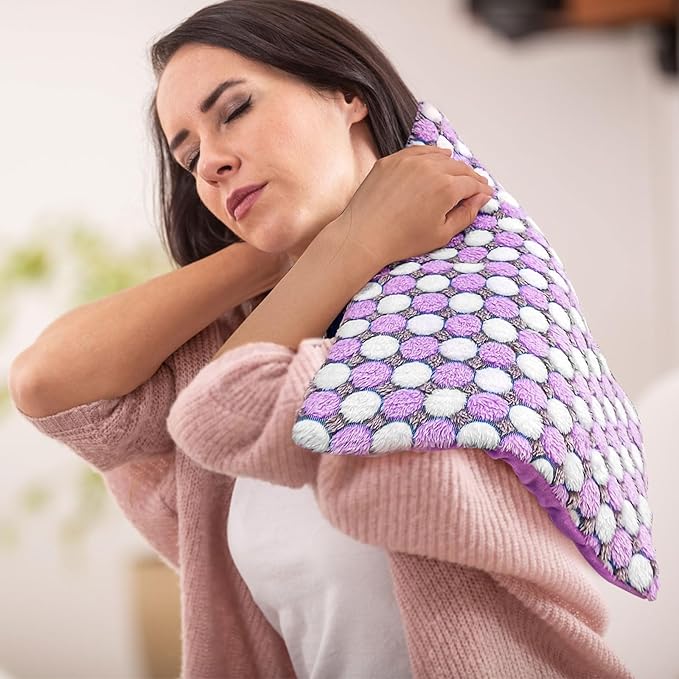 Pasonio Full Weighted Electric Heating Pad for Back Pain, Cramps, Relief - Auto Shut Off - 2.3lb Heat Pad with Moist & Dry Heat Therapy Options - Hot Heated Pad - (XL 12"x24") - PYQ0Z