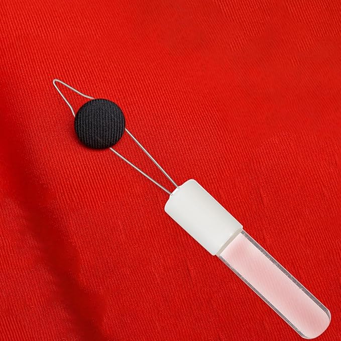 2pcs Acrylic Button Hook and Zipper Pull Assist Tool for Seniors Elderly Dressing Aid Clothing Fastener Helper for Mobility and Daily Living