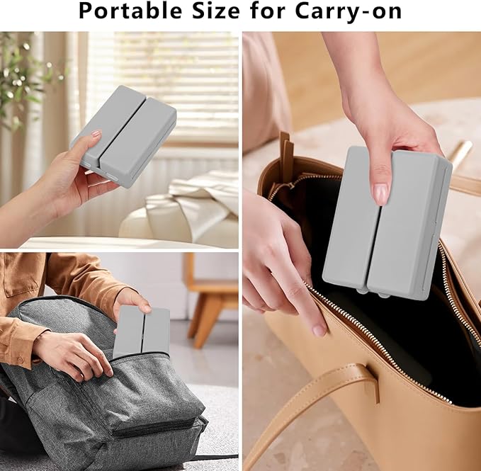 FYY 2 Pcs Daily Pill Organizer, 7 Compartments Portable Pill Case Travel Pill Organizer,[Folding Design] Pill Box for Purse Pocket to Hold Vitamins,Cod Liver Oil,Supplements and Medication-Grey