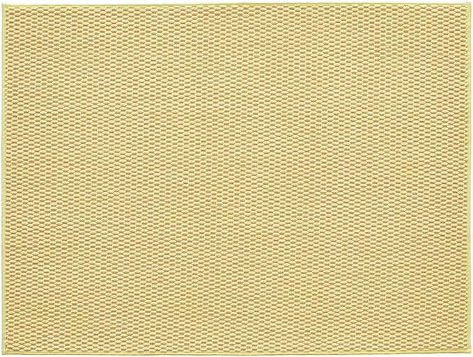 TYUU Large Bathroom Rugs Non Slip Washable Bath Rugs Super Absorbent Bathroom Rug Thin Quick Dry Low Pile Bath Mats, Yellow 36"x48"