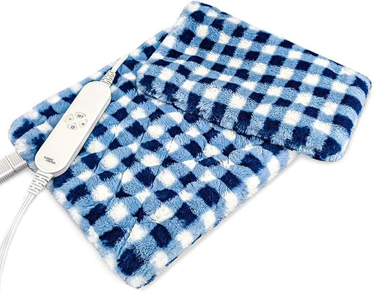 GOQOTOMO Full Weighted Electric Heating Pad for Back/Waist/Abdomen/Shoulder/Neck Pain and Cramps Relief - 2.3 lb Weighted with Auto-Shut Hot Heated Pad(12 * 24", LB002)