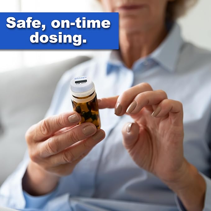 Medicine Timer-Medication Tracker-Pill Reminder for Prescriptions and Children's Liquid Medicine-Easy to Use
