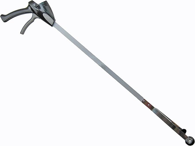 ArcMate EZ Reacher PRO Outdoor Suction Cup Reacher with Locking Grip and Handle with Slip Joint, Indoor Commercial and Outdoor Use, 4.5” Wide Jaw, 8lb. Capacity, Black, 32” (32P-DC-1-FBA)