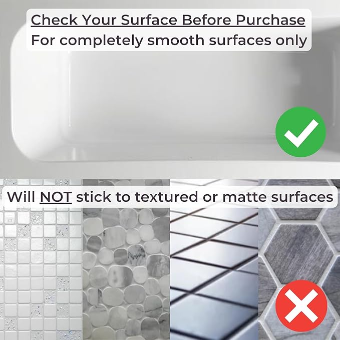 Non Slip Shower Mat for Bathtub, Beige TPE Bath Mat with Strong Suction Cups, Quick-Dry Drain Holes, Soft Textured Surface, Spa-Inspired, 30x17 Inch