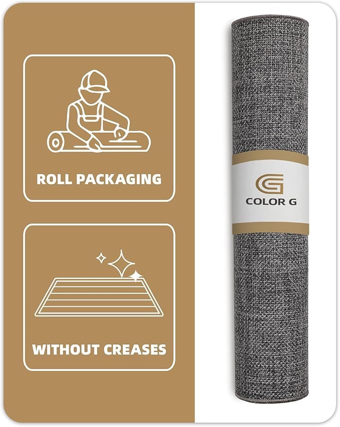 Color&Geometry Large Thin Front Door Mat Indoor Entrance Non Slip Rubber Backed, 48"x72" Indoor Door Mats for Entryway, Dirt Trapper Double Doormat, Washable Front Door Rugs, Charcoal Grey