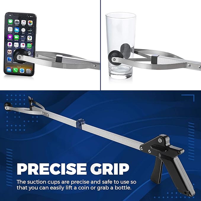 Reacher Grabber Tool - Gripping Device - Lightweight Durable Folding Claw Extends Arm Reach to 32 Inches Ideal Indoor and Outdoor Reaching Mobility Aid and Trash Grabber Picker Upper Tool (Case of 20)