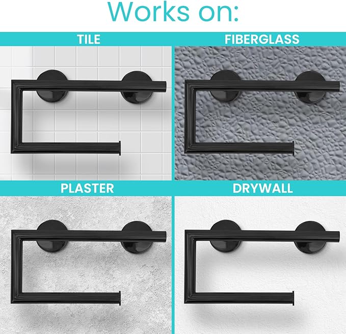 Vive Grab Bar with Toilet Paper Holder (350lbs) - Handrail Bar Combo for Bathroom Wall - Safety Support for Elderly, Seniors & Disabled - Handicap Assist for Restroom Walls & Getting up from Toilets