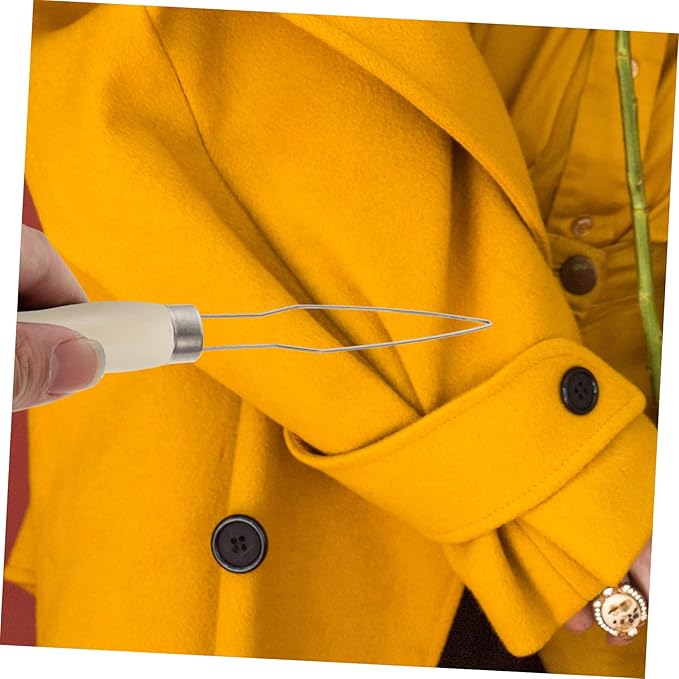 Gatuida 6pcs Button Assist Tool for Easy Dressing Quick Device for Shirts Pants and Coats for Seniors and Those Dexterity Includes White Black Plastic Tools Wooden Handle