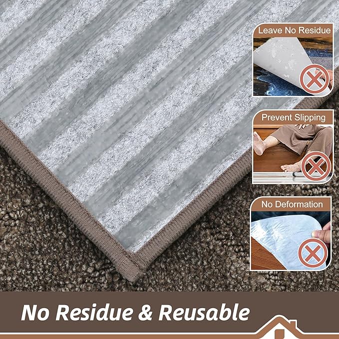 BEQHAUSE Edging Stair Treads for Wooden Steps 9" x 28", Non Slip Carpet Stair Treads Indoor Stair Runners, Soft Stair Rugs, Machine Washable, 100% Polyester, TPE Backing, 15pcs, Brown
