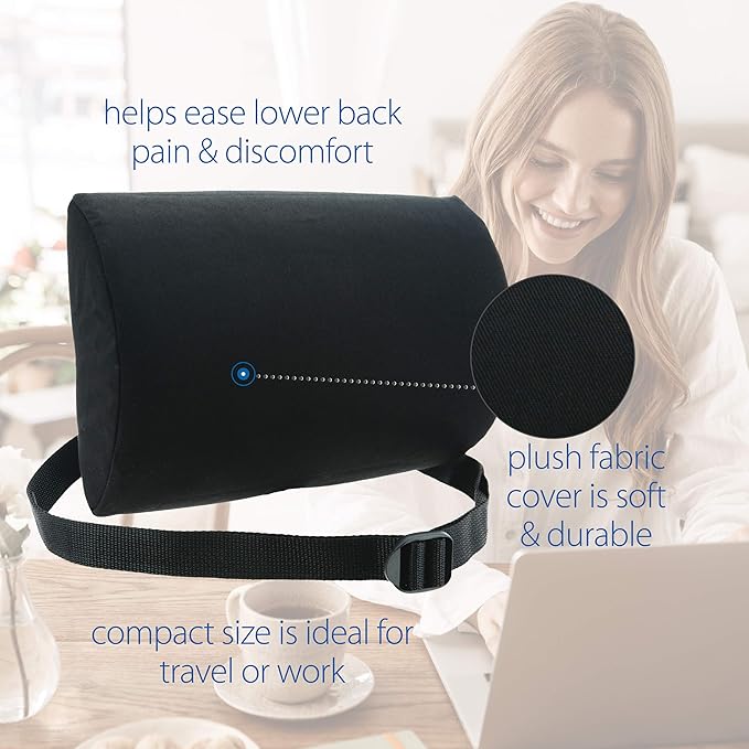 Core Products Luniform Lumbar Support Cushion - Black