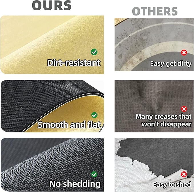TYUU Bathroom Mat Quick Dry, Bathroom Rugs Non Slip Washable Thin Absorbent Bath Mat Fits Under Door Bathroom Floor Mat Perfect for Bath, Shower, or Sink 24"x48" Light Yellow