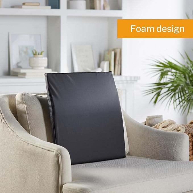 McKesson Back Support Cushion for Wheelchairs and Office Chair, Lumbar Support, Foam, 16 in x 17 in, 1 Count