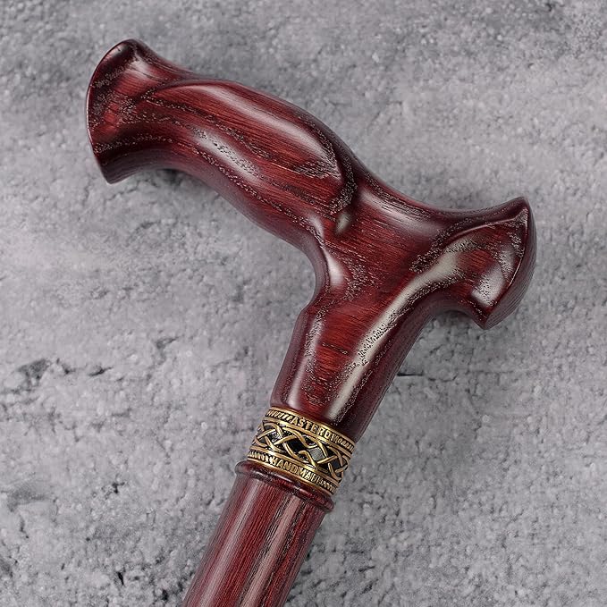 Asterom Handcrafted Canes for Men - Ergonomic, Stylish, Wooden Walking Cane for Men, Cool Walking Sticks for Seniors