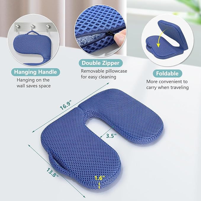 Hemorrhoid Donut Pillow for Tailbone Pain, Sciatica Pain Relief Butt Pillow, Pressure Sore Relief Seat Cushion for Seniors, Butt Cushions for Bed Sore, Postpartum, Coccyx Office Chair Pad