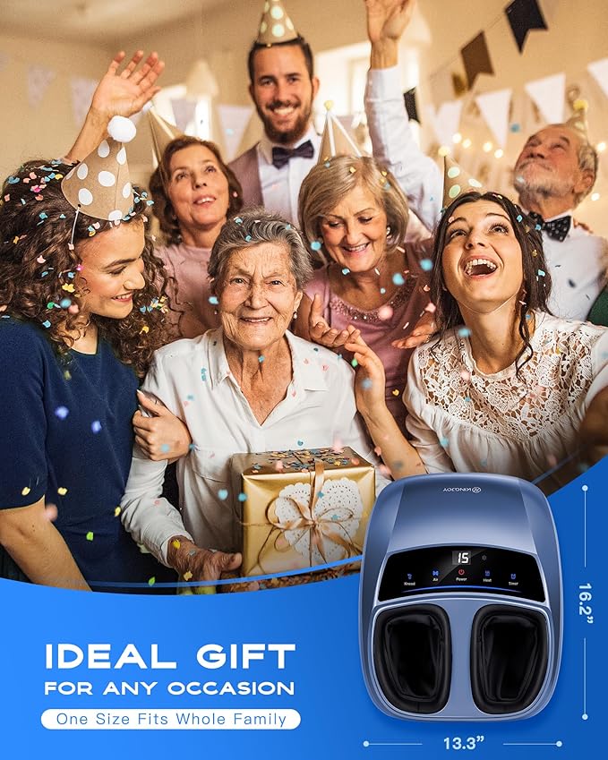 KINGJOY Foot Massager with Heat - Professional Shiatsu Deep Kneading for Neuropathy & Plantar Fasciitis Relief | 2026 Upgraded Model | Gifts for mom