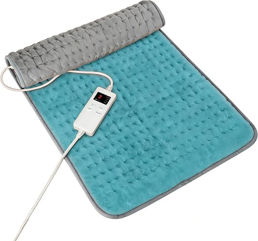 Cyan Heating Pad for Gifts Soothing Heat Therapy for Women & Men, Perfect Christmas, Mothers Day, Birthday Gifts fo r Her, Dad Gifts & White Elephant Gift, Cozy Stocking Stuffer for Men
