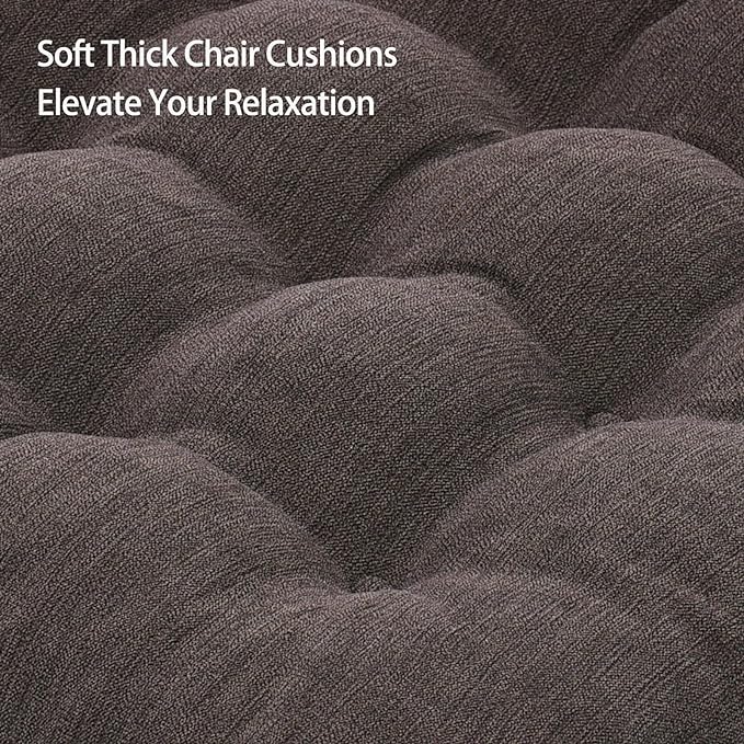 HAVARGO Recliner Cushions for Elderly, 20x20x5 Inch Thick Chair Cushion Patent Design Soft Tufted Dual Layer Booster Seat Cushions for Seniors Recliner Risers Taupe 1P