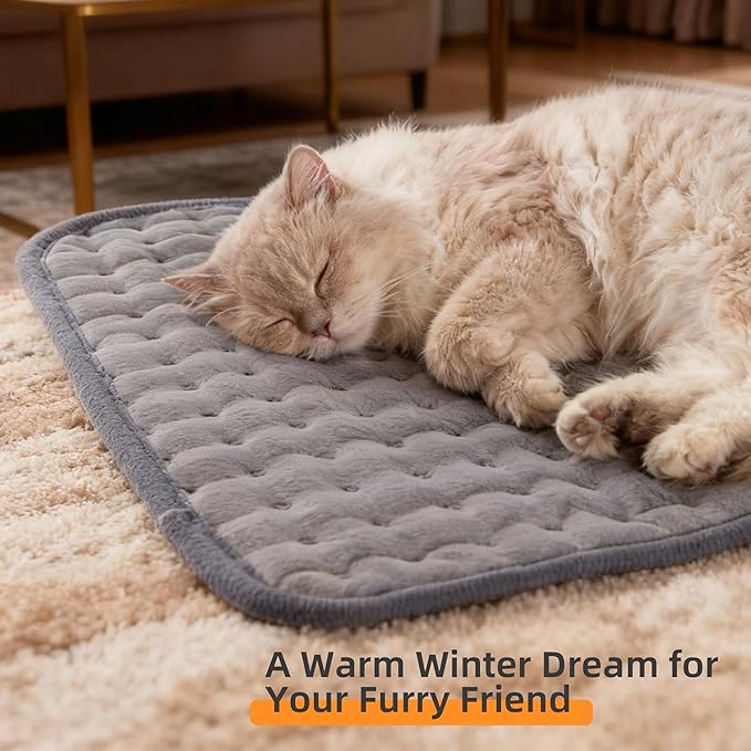 RAINOVA Heating Pad Electric Throw for Back Pain & Cramps Relief, 12''x24'' Electric Pad with Auto Shut Off, Heat Pad 6 Heat Settings,Christmas Gifts for Women, Men, Mom, Dad(Gray)