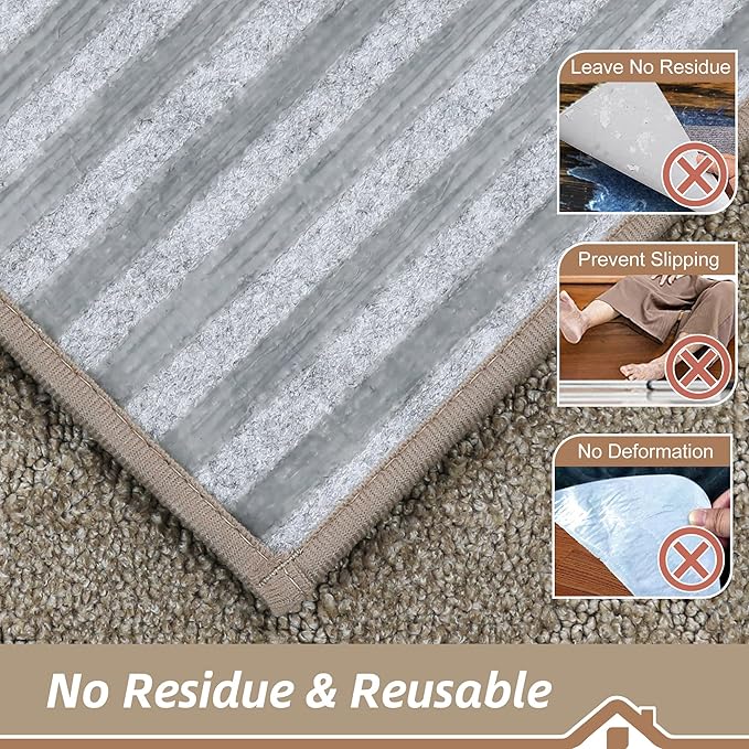 BEQHAUSE Edging Stair Treads for Wooden Steps 9" x 28", Non Slip Carpet Stair Treads Indoor Stair Runners, Soft Stair Rugs, Machine Washable, 100% Polyester, TPE Backing, 15pcs, Beige