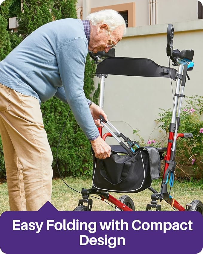 Kekoy 26inch Grabber Reacher Tool for Seniors, Foldable Reacher Grabbers Pickup Stick with Anti-Slip 360° Rotating Jaw, 4" Wide Extended Claw with Magnet for Disabled, After Surgery Recovery