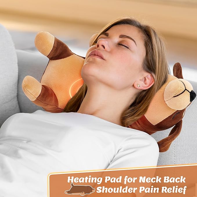 Electric Heating Pad for Period Cramps, Cuddly 14‘’ Dachshund Dog Plush with a Hot Soft Belly USB Powered, Menstrual Heating Pad Neck Shoulder Pain Relief, Gift for Daughter Wife Period Heating Pad